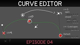 Unity 2D Curve Editor E04 inserting and deleting points [upl. by Einallem646]