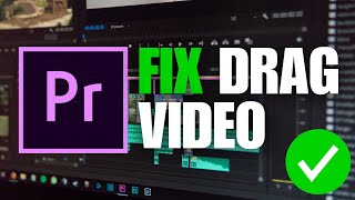 Adobe Premiere Pro Cant Drag amp Drop Video To Timeline FIX [upl. by Auoz]