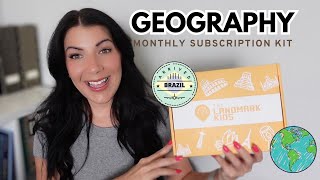 Lets Review Homeschool Geography Monthly Country Kit  Go On An Adventure Landmark Kids [upl. by Lletnahs]