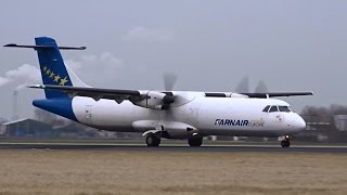 Farnair Europe  ATR 72200 F  Lands at AMS [upl. by Hwu]