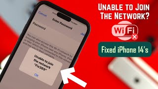 Unable to Join WiFi Network Error on iPhone How to Fix [upl. by Abixah358]