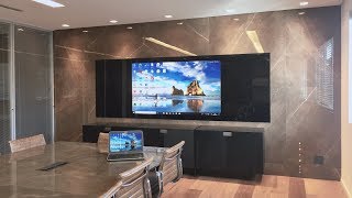 TV Vitrium 75quot 4K Black Espaço corporativo [upl. by Ahsilad408]