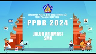 Tata Cara Pendaftaran PPDB Jalur Afirmasi SMK 2024 [upl. by Lockhart452]