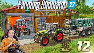 PREMIER ÉPANDAGE DE LISIER  FARMING SIMULATOR 22  Carrière Suivie 12 [upl. by Lachman459]