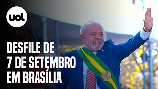 🔴 7 de setembro ao vivo Lula e autoridades participam de desfile cívicomilitar em Brasília [upl. by Constantina843]