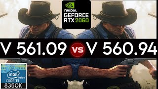 Nvidia Drivers V 56109 vs V 56094  Drivers Comparison  RTX 2060  I3 8350K [upl. by Eittel170]