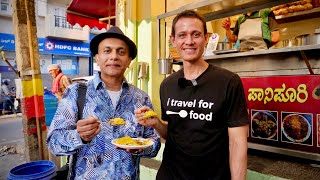 Tasting Most Popular Chaats Mark Wiens Bengaluru Food Tour  Masala Puri Pani Puri Bhel Puri [upl. by Toh]