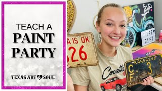 3 Tips when Teaching a Paint Party [upl. by Ardnuat]