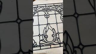 Calcifer Faux Stained Glass DIY Part 2 diy stainedglassdiy studioghibli howlsmovingcastle [upl. by Aihsekyw]