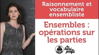 Ensembles  opérations sur les parties  Maths  MPSI 1ère année  Les Bons Profs [upl. by Armillia847]