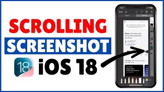 How To Take Scrolling Screenshot Of A Webpage On iPhone With iOS 18  Full Page Screenshot iOS 18 [upl. by Suanne]