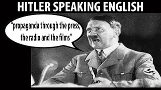 What Would Hitler Have Sounded Like in English FULL SPEECH Jan 30th 1939 [upl. by Elliot36]