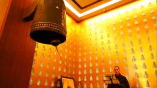 Buddhist monastery bell sounds for world peace 2013 [upl. by Anatnahs736]