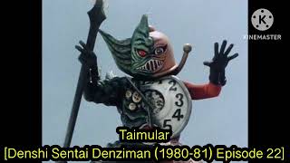 All Denshi Sentai Denziman MonstersVillains [upl. by Xyno]