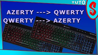 Passer de AZERTY à QWERTY Rapidement  tuto windows [upl. by Nairoc]