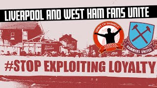 Liverpool and West Ham fans UNITE against football greed [upl. by Sapphire]