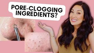 PoreClogging Skincare Ingredients to Avoid Dermatologists amp Cosmetic Chemists Explain  Susan Yara [upl. by Notsgnal903]