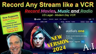 🔴Audials 2024  RECORD ANY STREAM just like a VCR  DVR  Legal for home use in US [upl. by Rizan]