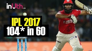 IPL 2017 Hashim Amlas 104 off 60 balls vs Mumbai Indians [upl. by Molton]