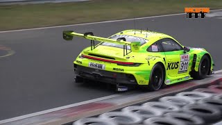 Grello Manthey EMA Porsche 992 GT3R 2023 Nürburgring Nordschleife NLS1 Test [upl. by Reginnej]