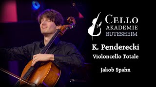 K Penderecki Violoncello Totale – Jakob Spahn [upl. by Analah498]