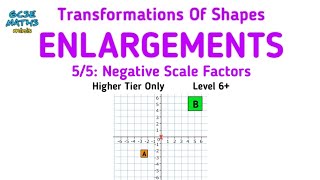 Enlargements amp Negative Scale Factors  Higher GCSE Maths Revision [upl. by Rosella861]