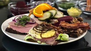 How to make OPEN FACED SANDWICH Recipes  Danish SMØRREBRØD recipes [upl. by Etana565]