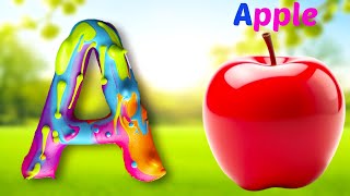 Learn Alphabet Train Song  3D Animation Alphabet ABC song for children [upl. by Llenrrad]