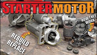 HOW to REBUILD Starter Motors and HOW they Work [upl. by Ise]