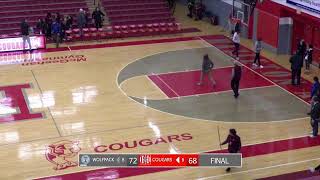 Hazleton Area Cougars vs WilkesBarre Wolfpack Varsity Basketball [upl. by Kathy]