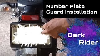 How to Install Number Plate FrameHolder Any Motorcycle  Universal Number Plate CoverGuard DIY [upl. by Asserat209]