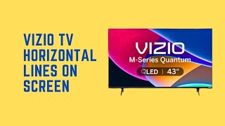 How to Fix Horizontal Lines on Your Vizio TV Screen With Tested Tips [upl. by Reppart]