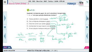 Mavi Set Türkçe  Sözcük Türleri  Fiil  3 📝 [upl. by Walt450]