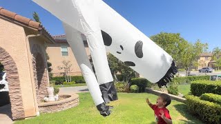 Giant 20ft Ghost Air Dancer tube man [upl. by Aleekahs785]