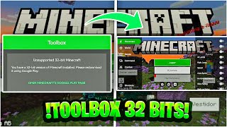 💚 TOOLBOX 32 BITS Solución Minecraft Bedrock quotUnsopported 32 bitsquot Review [upl. by Spearman422]