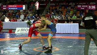 Qual GR  52 kg M SZEILER SVK v B SLINKERS NED [upl. by Nyvets836]