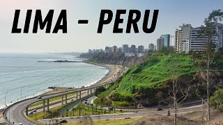 Stunning 4K Drone Tour of Lima Peru  Aerial Views of Miraflores Barranco and Historic Lima [upl. by Koo]