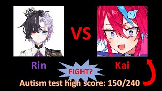 Rin vs Kai but its on an autism test [upl. by Ahsiekahs]