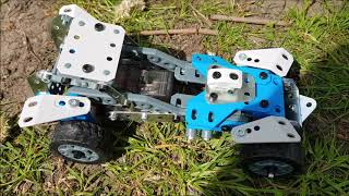 Meccano 10 Model Set Motorised Car Review for Spinmaster age 8 [upl. by Keram]