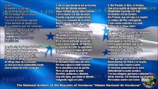 Honduras National Anthem with music vocal and lyrics Spanish wEnglish Translation [upl. by Katusha297]