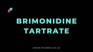 How to pronounce Brimonidine tartrate [upl. by Latonia]