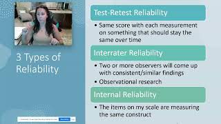 3 Types of Reliability TestRetest Interrater Internal Psychology Research Methods [upl. by Gosser]