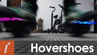 InMotion Hovershoes X1  First Ride [upl. by Harlie]