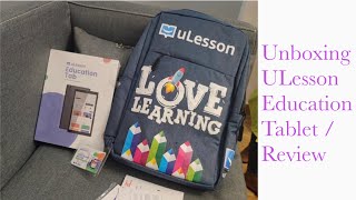 ULesson Education Tablet Unboxing  Review [upl. by Acirat363]