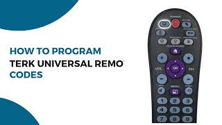 How To Program Terk Universal Remote Codes [upl. by Dnalel135]