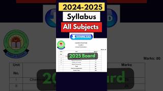 CBSE Syllabus 202425 class 10  All Subjects  CBSE Board Exam 2025 cbsesyllabus cbseclass10exam [upl. by Delphinia]