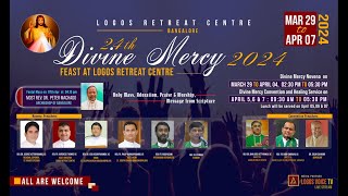 Divine Mercy Novena Day 3  31 March2024  Logos Retreat Centre [upl. by Aihsat963]