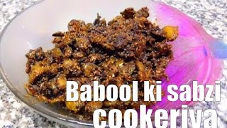 Babool ki sabzi recipe [upl. by Ayimat697]