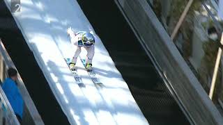 Lovro Kos  236m  PB  Planica 24032021  1st Training Round [upl. by Joelle]