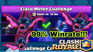 DECK UNTUK CLASH MELEE CHALLENGE  Clash Royale Indonesia [upl. by Dreyer]